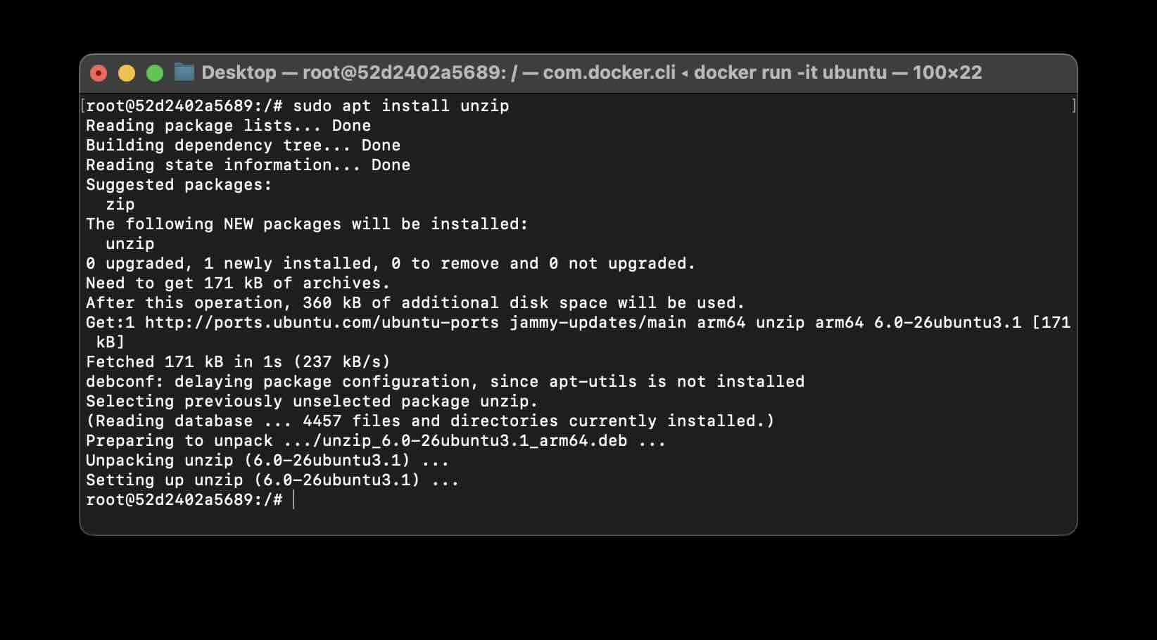 Install Unzip Package Ubuntu Linux Terminal